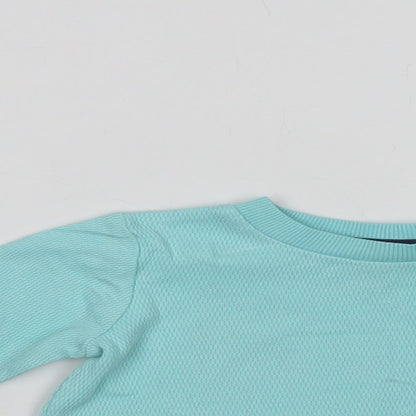 Dunnes Stores Baby Green  Cotton Basic Polo Size 9-12 Months Crew Neck