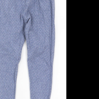 NEXT Girls Blue Polka Dot Cotton Carrot Trousers Size 11 Years  Regular