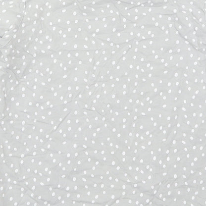TU Girls Grey Polka Dot Cotton Top Pyjama Top Size 10-11 Years  Pullover - I Love Cat Naps