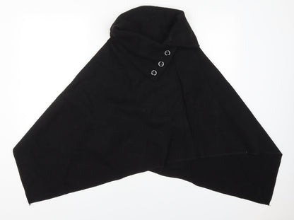 Preworn Womens Black   Jacket Poncho One Size