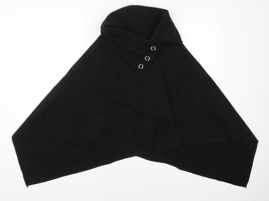 Preworn Womens Black   Jacket Poncho One Size