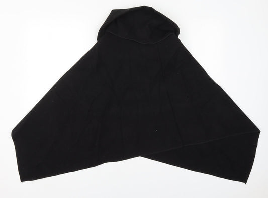 Preworn Womens Black   Jacket Poncho One Size