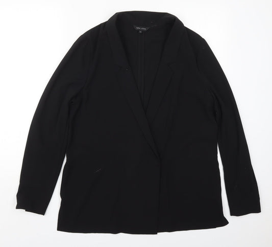 New Look Womens Black   Jacket  Size 12  Button
