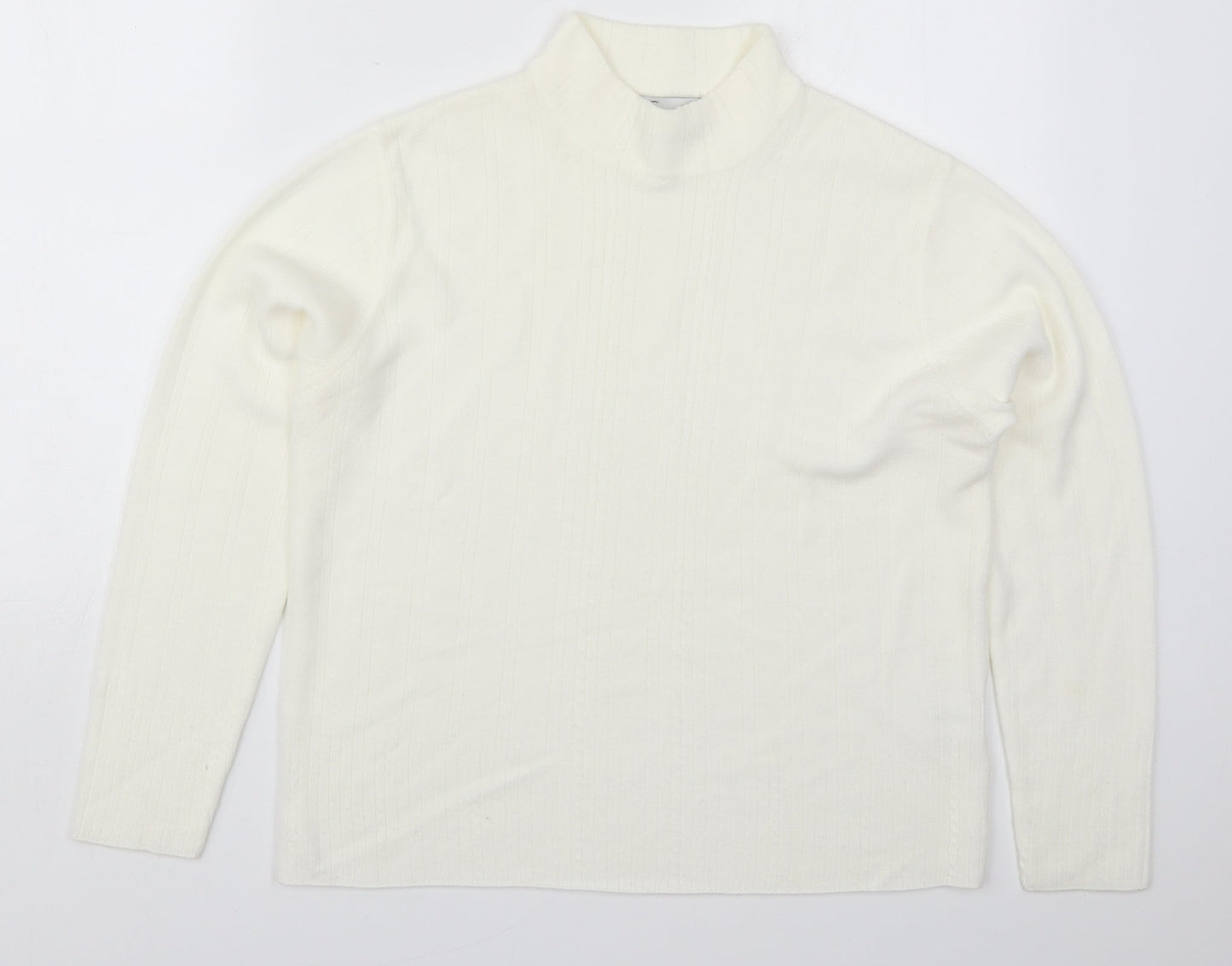 Womens UK Size 18 Emreco White Pullover Jumper