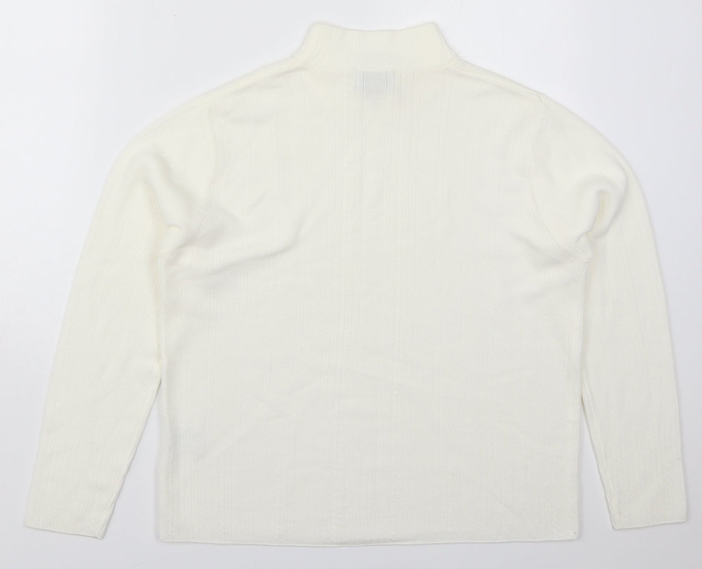 Womens UK Size 18 Emreco White Pullover Jumper