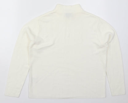Womens UK Size 18 Emreco White Pullover Jumper