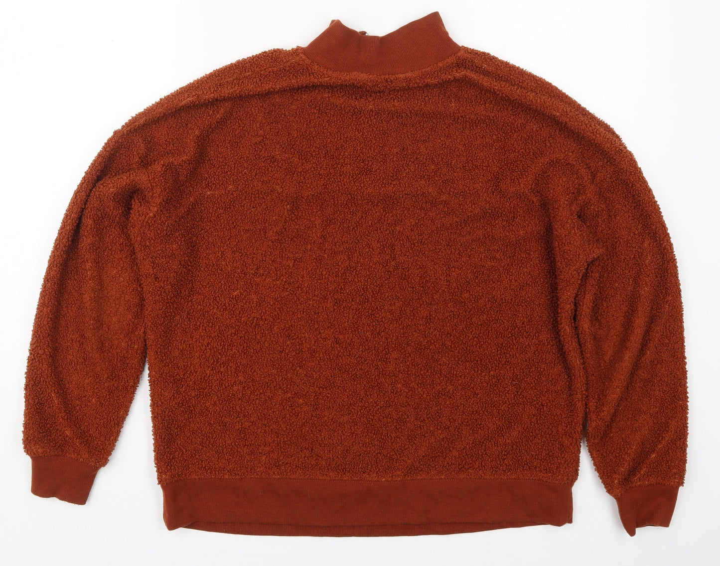 New Look Womens Brown  Polyester Pullover Sweatshirt Size 10  Zip