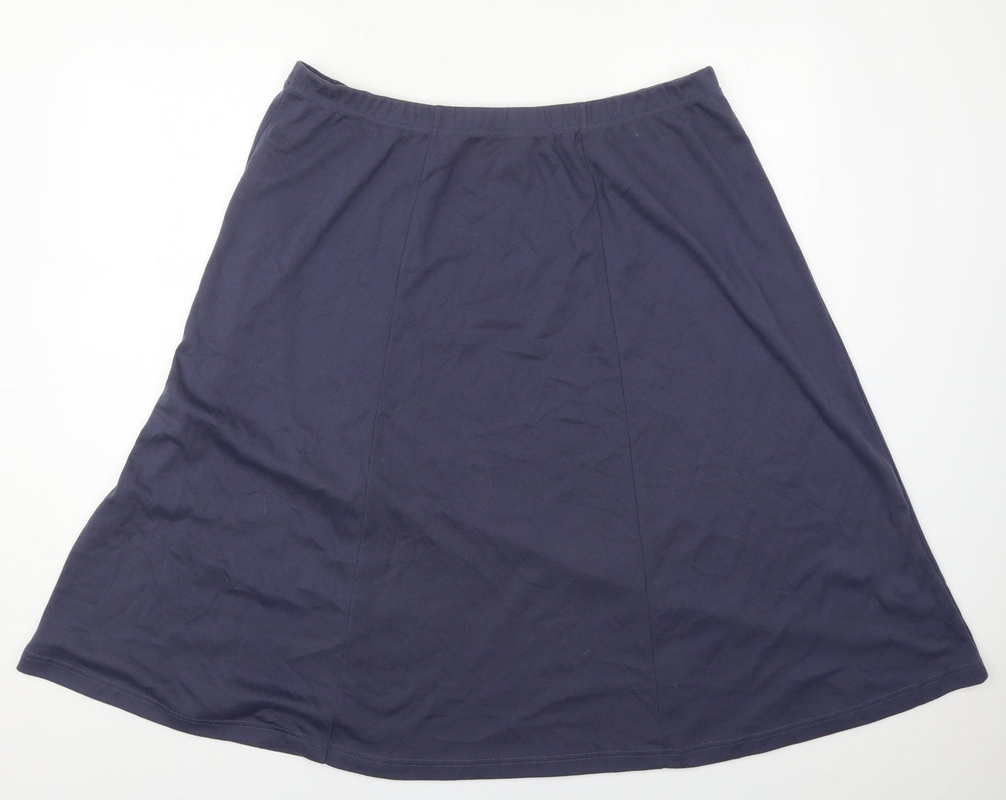 Classics Womens Blue  Polyester Skater Skirt Size 24