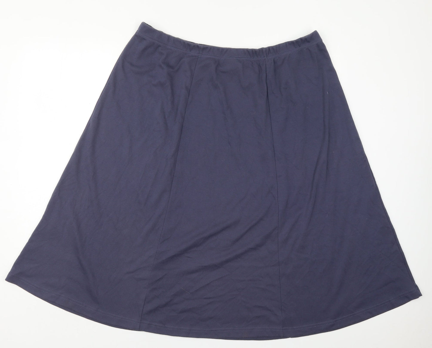 Classics Womens Blue  Polyester Skater Skirt Size 24