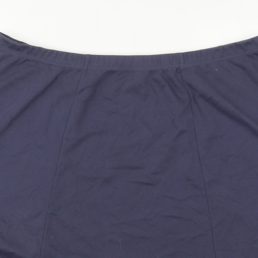 Classics Womens Blue  Polyester Skater Skirt Size 24