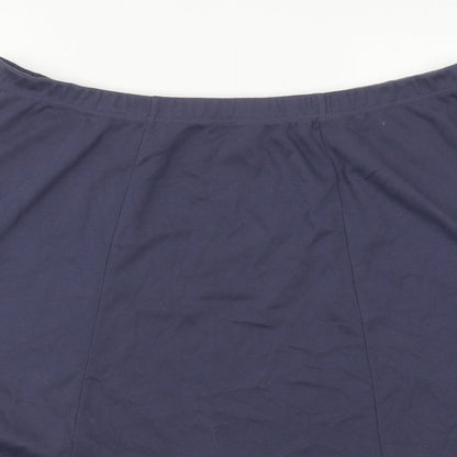 Classics Womens Blue  Polyester Skater Skirt Size 24