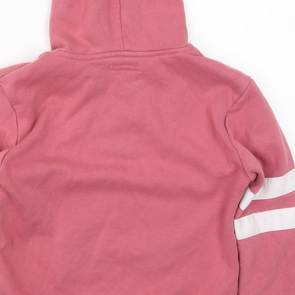 Primark Girls Pink  Cotton Pullover Hoodie Size 10-11 Years  Pullover