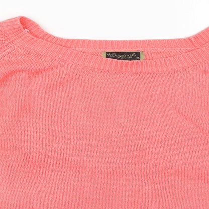 Womens UK Size XL Originals Pink Pullover Jumper