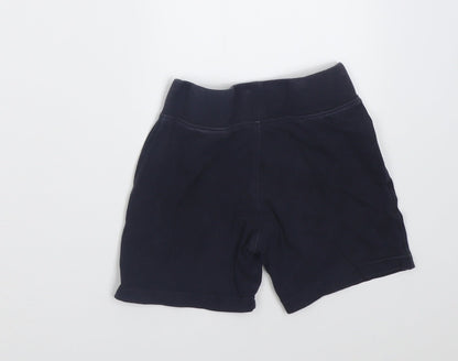 Matalan Girls Blue  Cotton Biker Shorts Size 7 Years  Regular  - School Wear