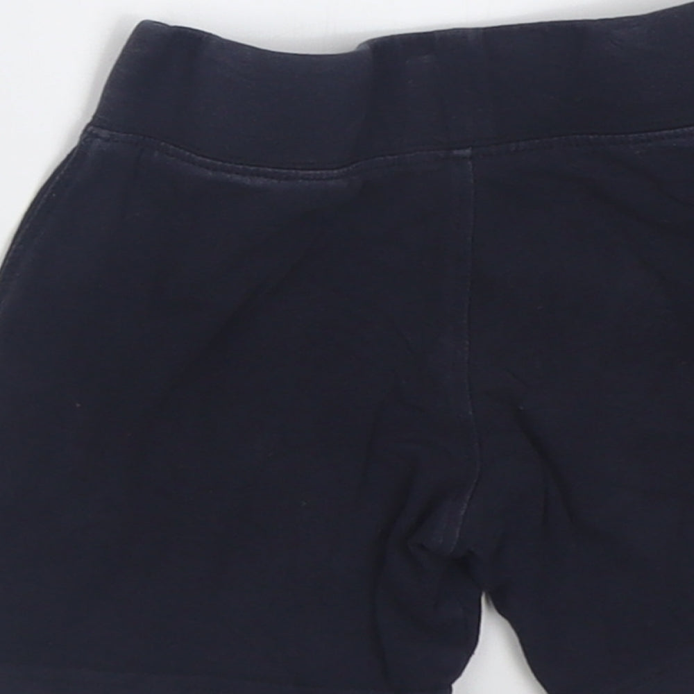 Matalan Girls Blue  Cotton Biker Shorts Size 7 Years  Regular  - School Wear