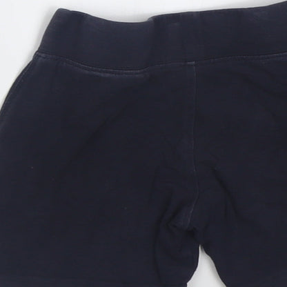 Matalan Girls Blue  Cotton Biker Shorts Size 7 Years  Regular  - School Wear