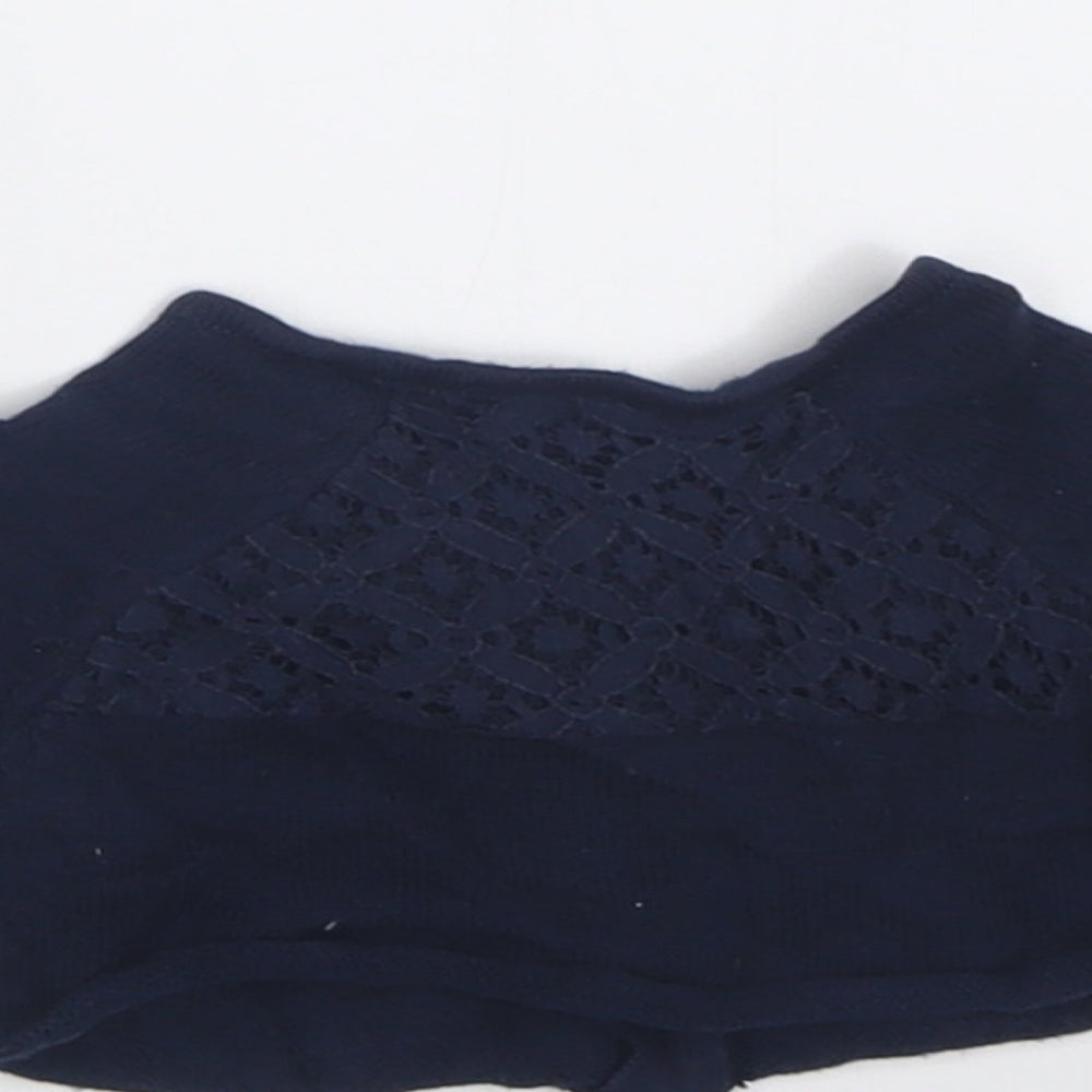 NEXT Girls Blue  Cotton Cardigan Jumper One Size  Button - Up to 1 month