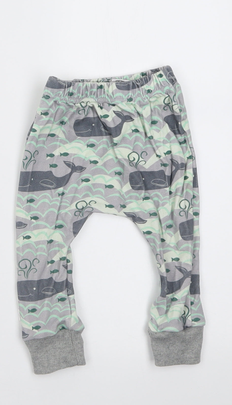 Hau'oli Apparel Boys Green Geometric Cotton Capri Trousers Size 6-9 Months  Pullover