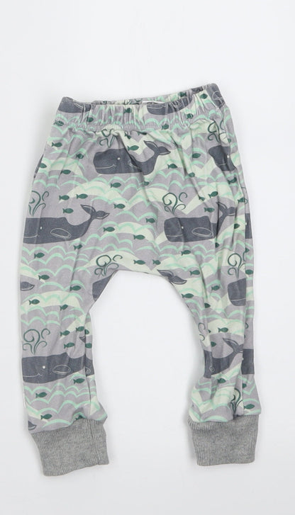 Hau'oli Apparel Boys Green Geometric Cotton Capri Trousers Size 6-9 Months  Pullover
