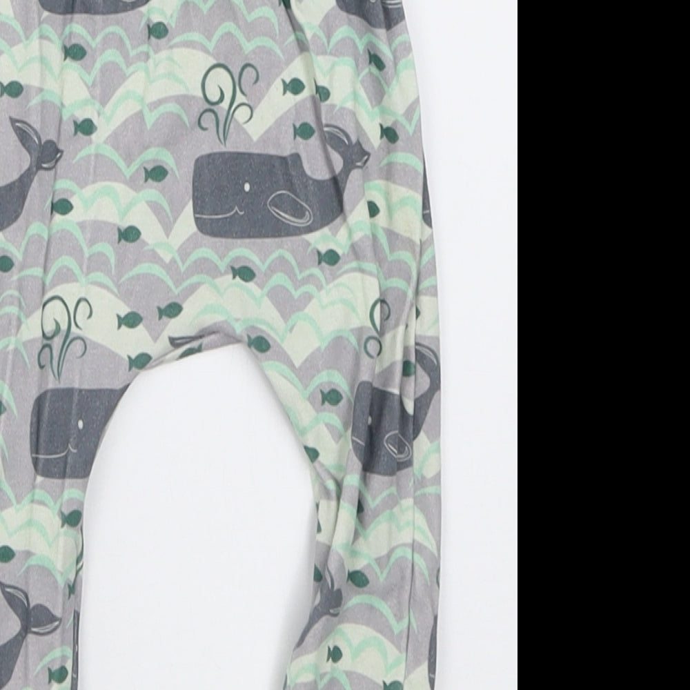 Hau'oli Apparel Boys Green Geometric Cotton Capri Trousers Size 6-9 Months  Pullover