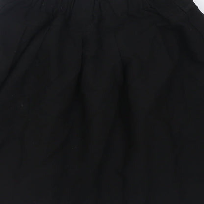 TU Girls Black  Polyester A-Line Skirt Size 9 Years  Regular Pull On - School Wear