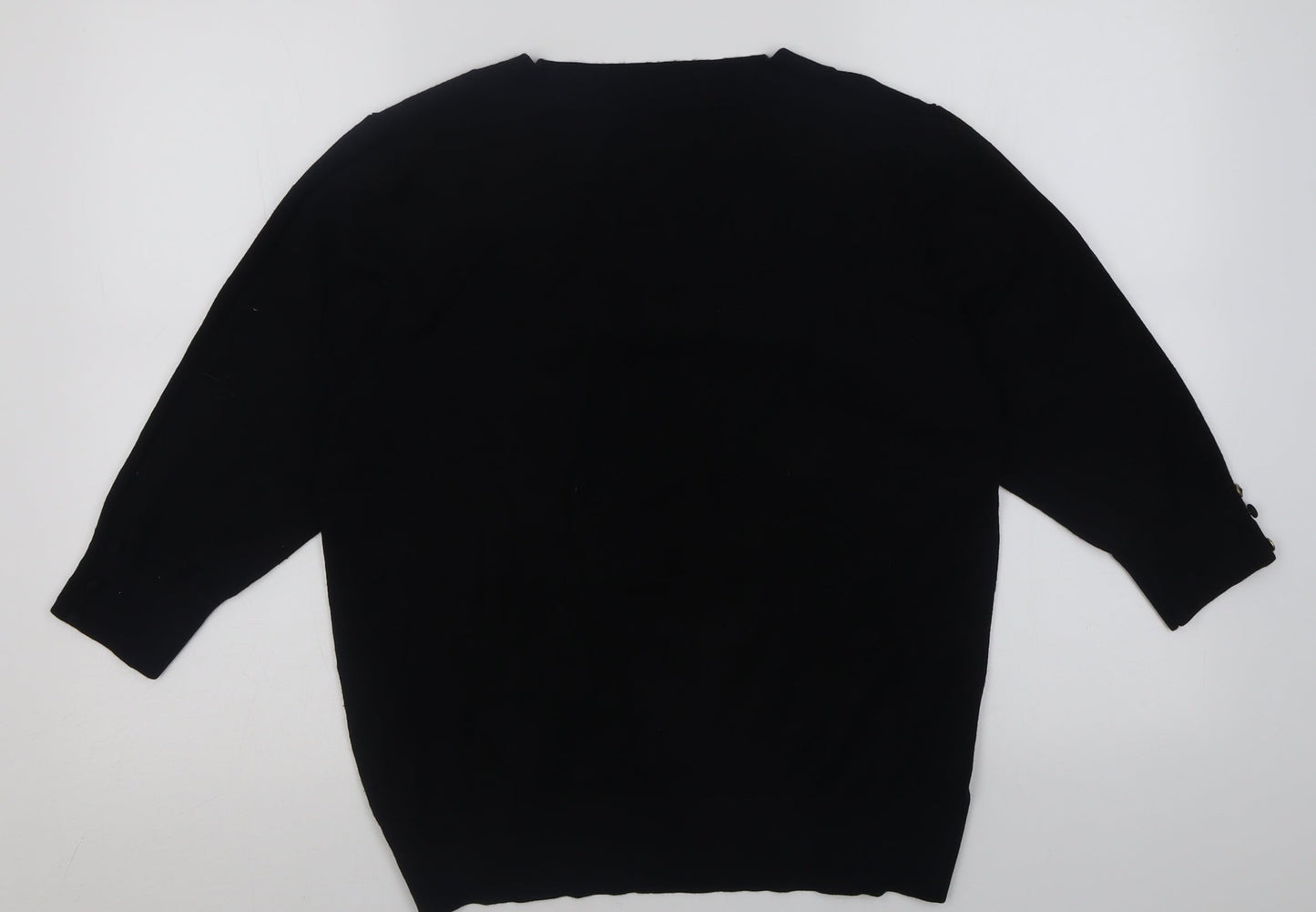 Womens UK Size 18 EWM Black Pullover Jumper
