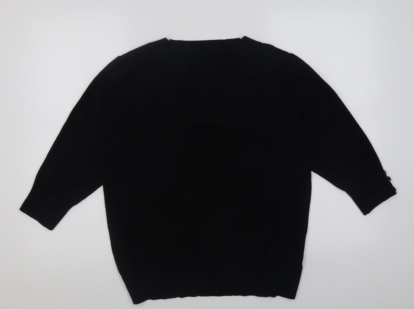Womens UK Size 18 EWM Black Pullover Jumper