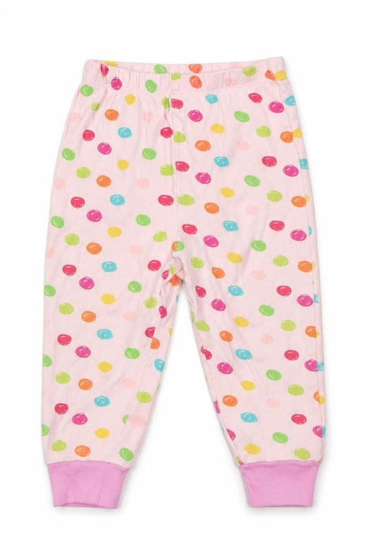 In the Night Garden Girls Pink Polka Dot Cotton  Pyjama Pants Size 12-18 Months  Pullover