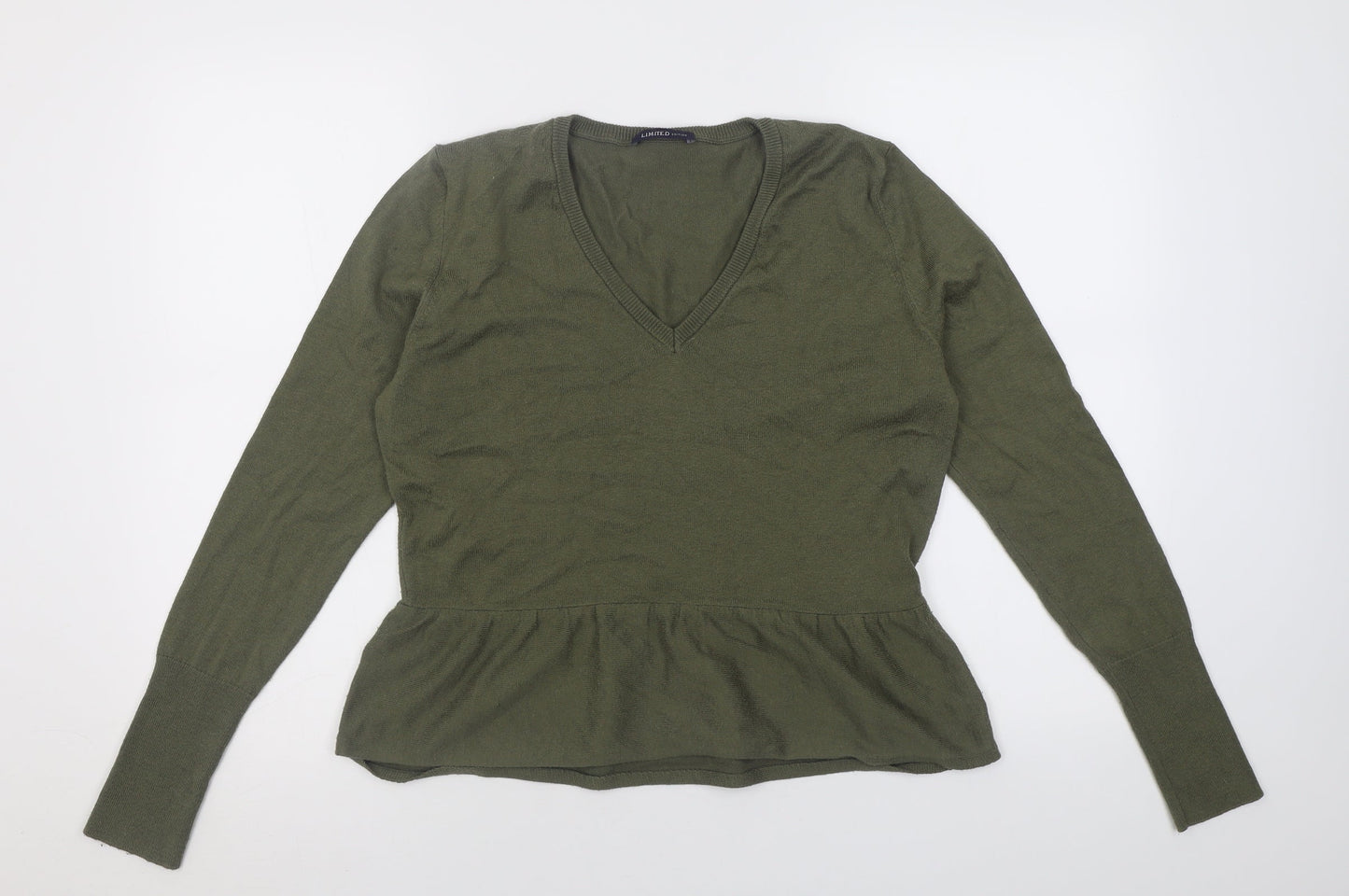 Womens UK Size 14 Marks and Spencer Green Pullover Jumper