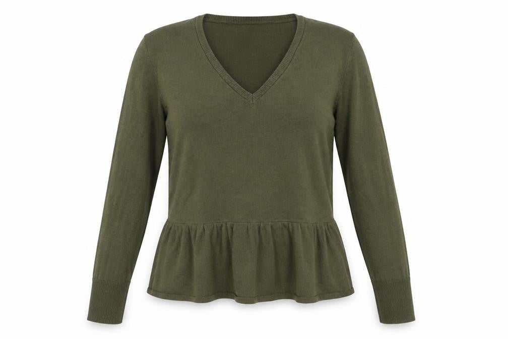 Womens UK Size 14 Marks and Spencer Green Pullover Jumper