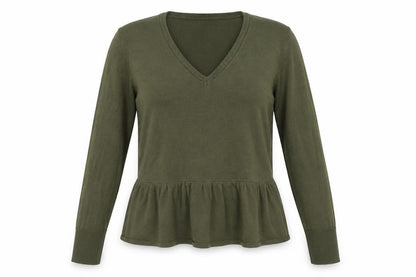 Womens UK Size 14 Marks and Spencer Green Pullover Jumper