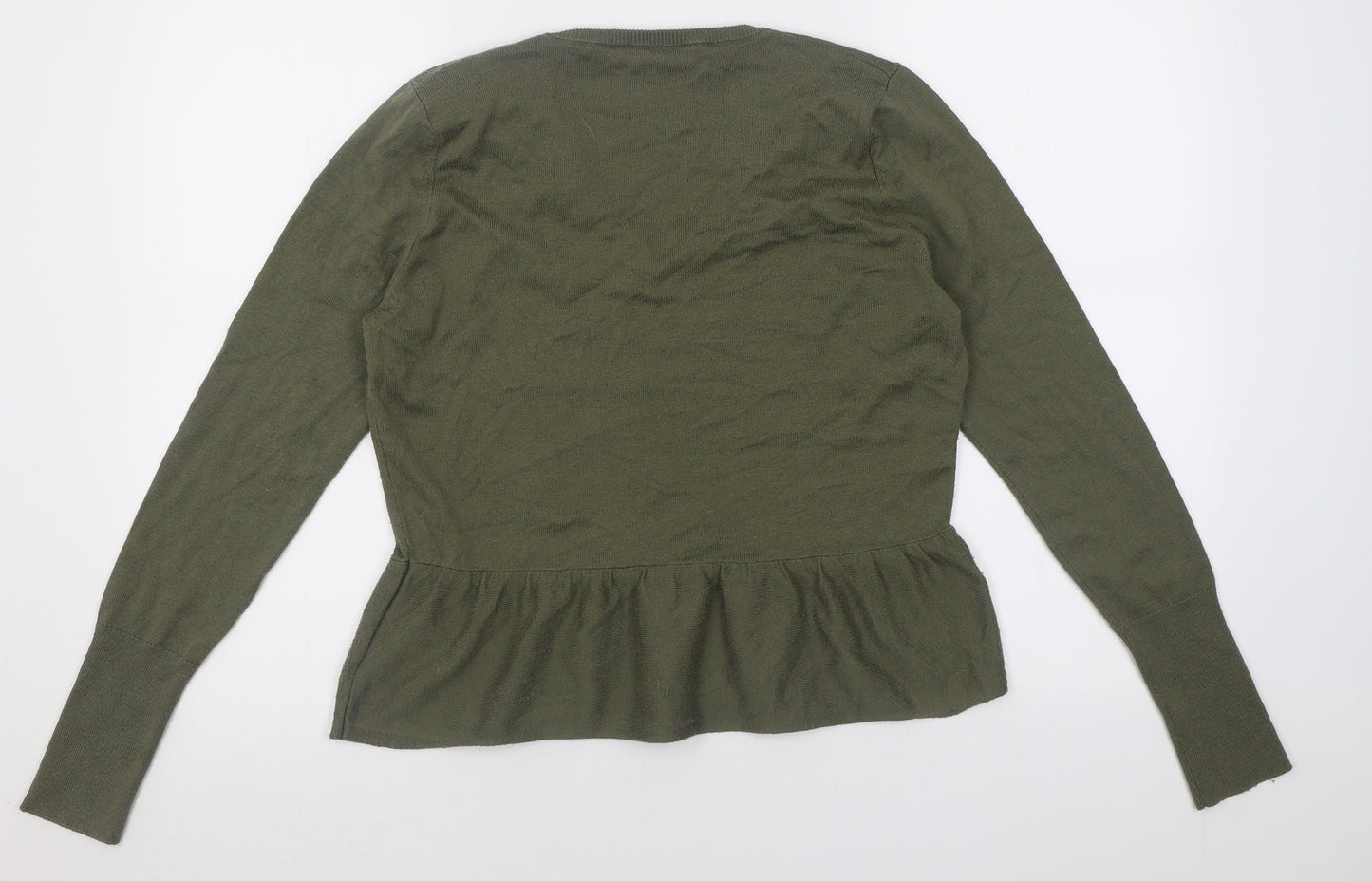 Womens UK Size 14 Marks and Spencer Green Pullover Jumper