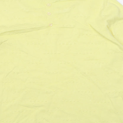 Womens UK Size M Lakeland Yellow Pullover Jumper