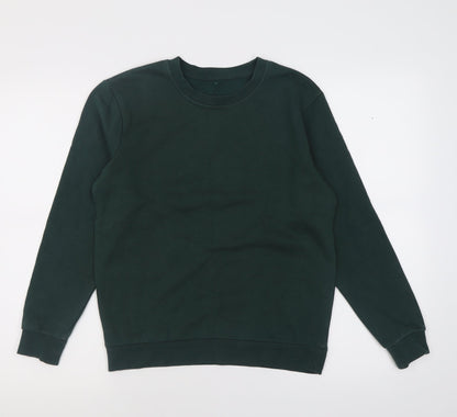 George Boys Green  Cotton Pullover Sweatshirt Size 11-12 Years  Pullover - School Wear