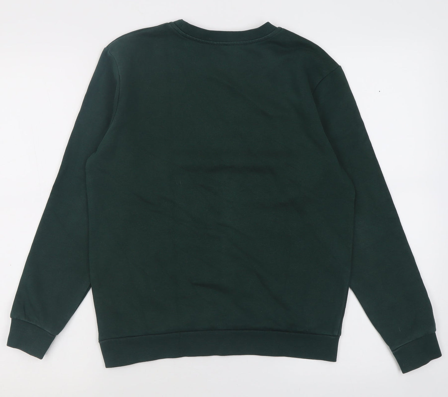 George Boys Green  Cotton Pullover Sweatshirt Size 11-12 Years  Pullover - School Wear