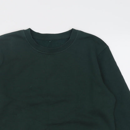 George Boys Green  Cotton Pullover Sweatshirt Size 11-12 Years  Pullover - School Wear
