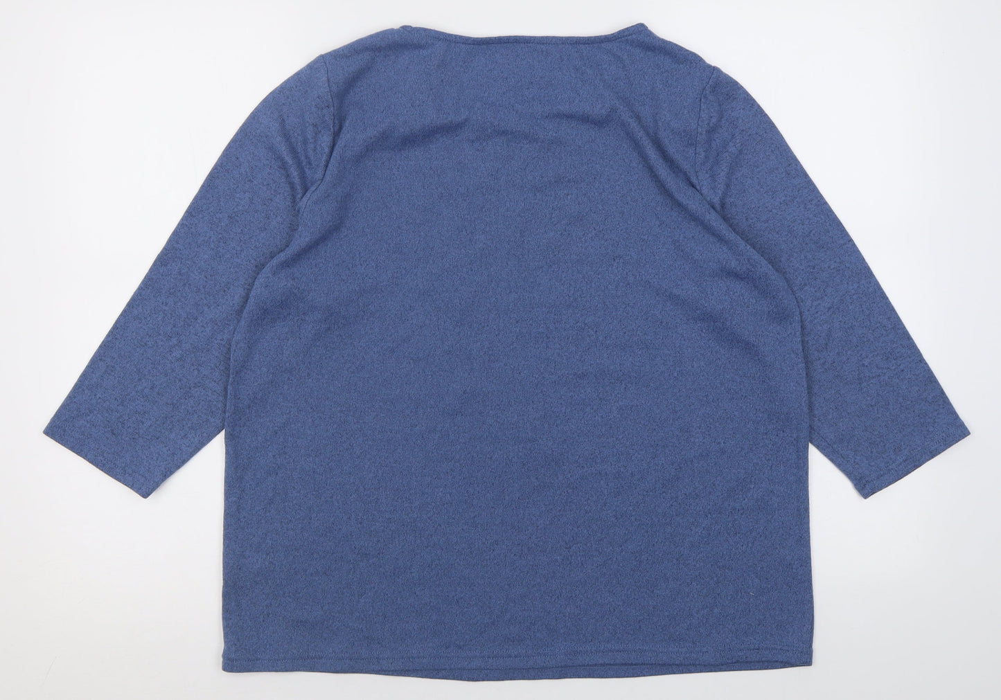 Womens UK Size 14 Bonmarché Blue Pullover Jumper