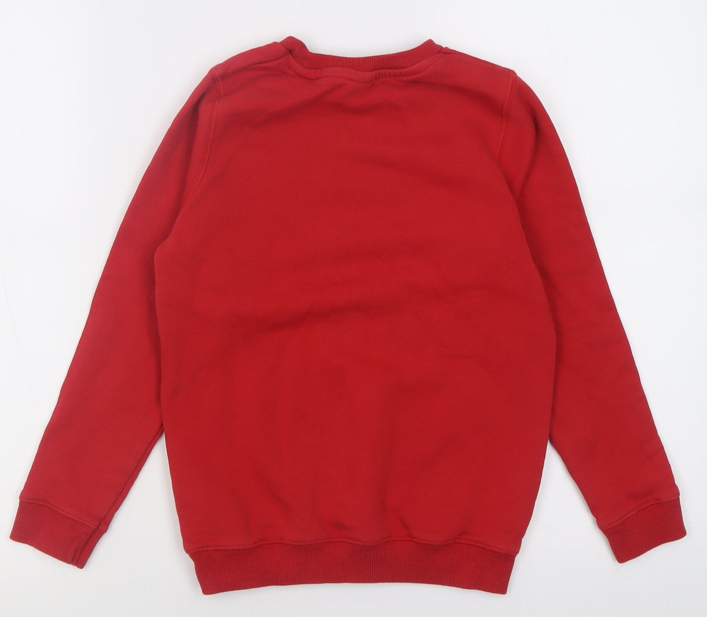 TU Boys Red  Cotton Pullover Sweatshirt Size 9 Years  Pullover - School Wear