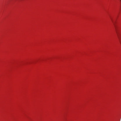 TU Boys Red  Cotton Pullover Sweatshirt Size 9 Years  Pullover - School Wear