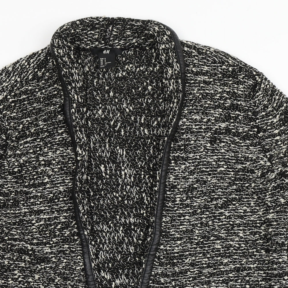Womens UK Size S H&M Black Cardigan Jumper