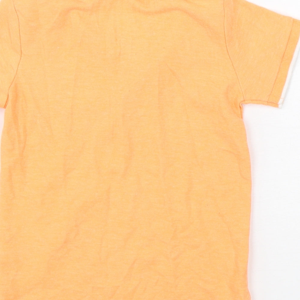 Dunnes Stores Boys Orange  Polyester Basic Polo Size 2-3 Years Collared Pullover