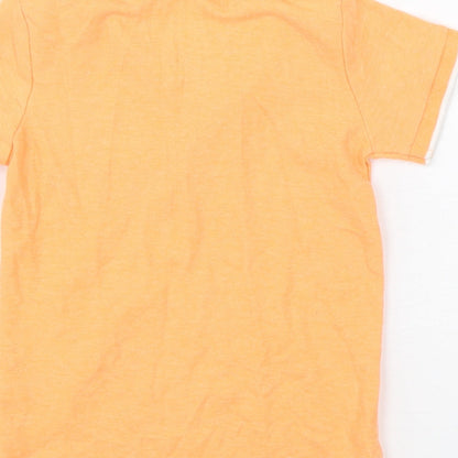 Dunnes Stores Boys Orange  Polyester Basic Polo Size 2-3 Years Collared Pullover