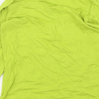 Dr Seuss Boys Green Solid Cotton  Pyjama Top Size 8-9 Years  Pullover - The Grinch
