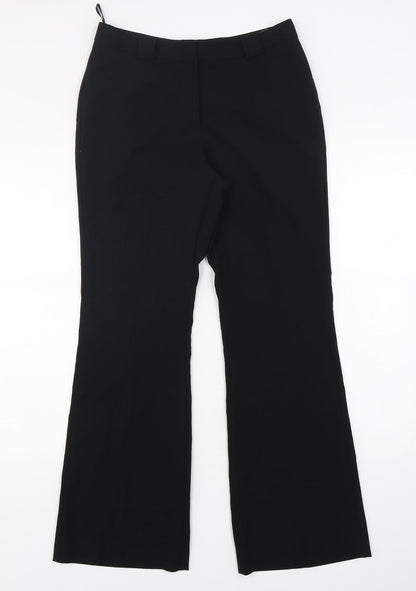 Womens UK Size 8 Marks and Spencer Regular Fit  Black Trousers