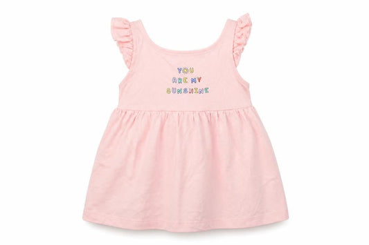 George Girls Pink  Cotton A-Line  Size 18-24 Months  Square Neck Pullover