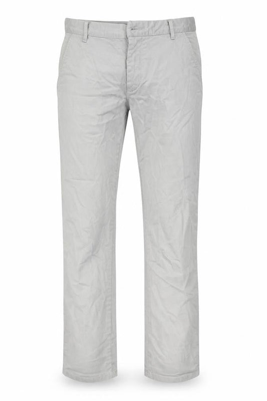 Front view of Connor men’s grey cotton straight jeans, size S, 31-inch leg regular