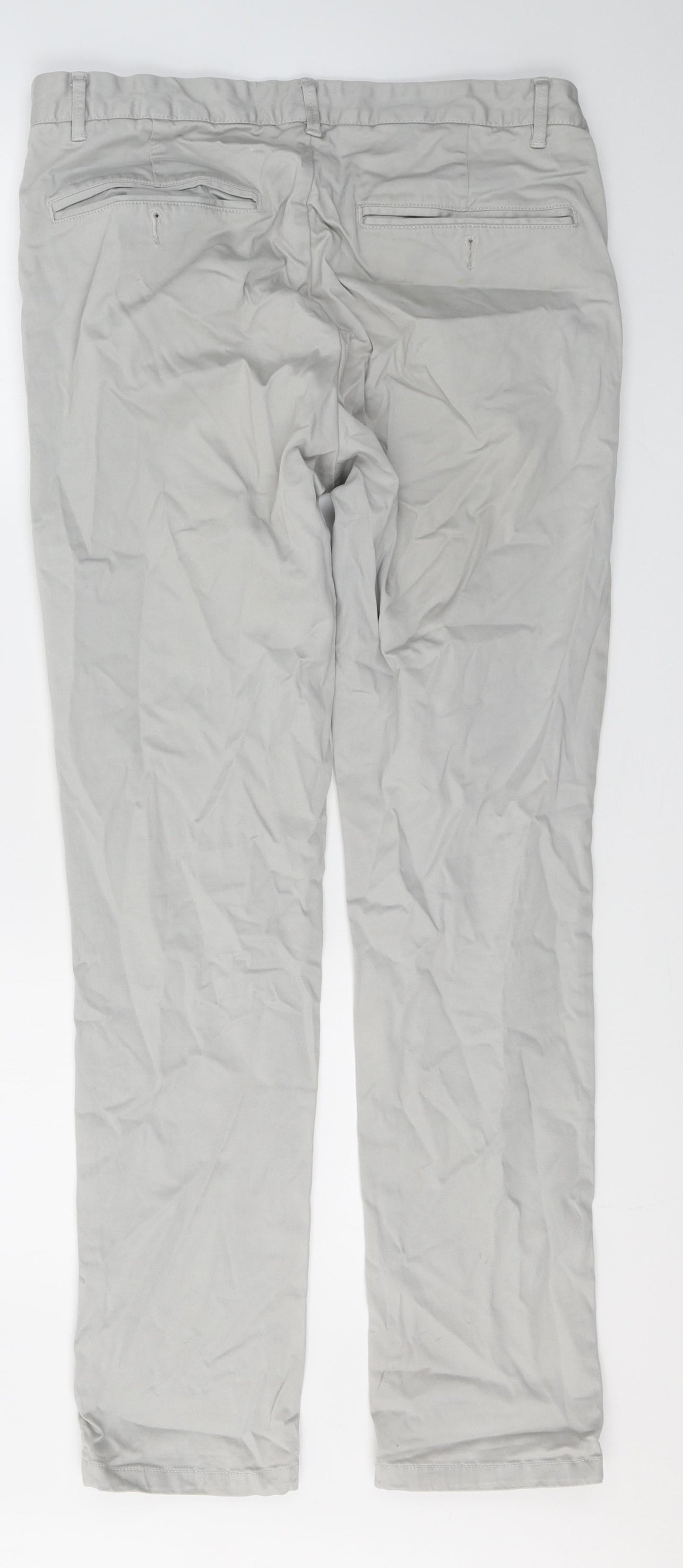 Connor Mens Grey  Cotton Straight Jeans Size S L31 in Regular