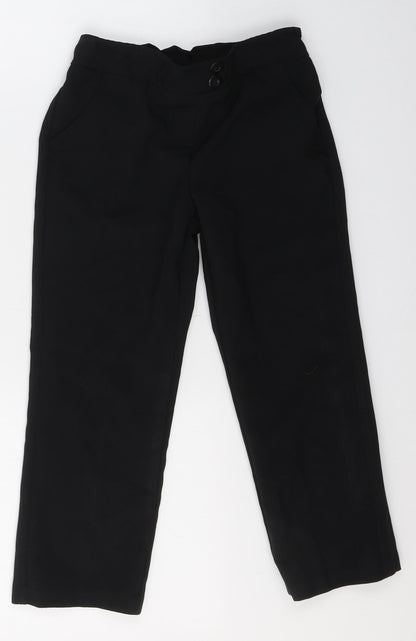 George Boys Black  Polyester Capri Trousers Size 4-5 Years  Regular  - school trousers