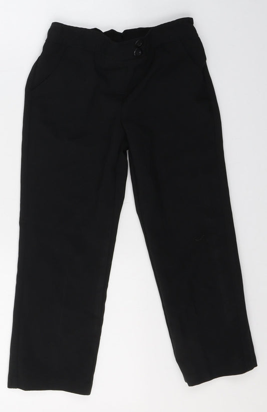 George Boys Black  Polyester Capri Trousers Size 4-5 Years  Regular  - school trousers