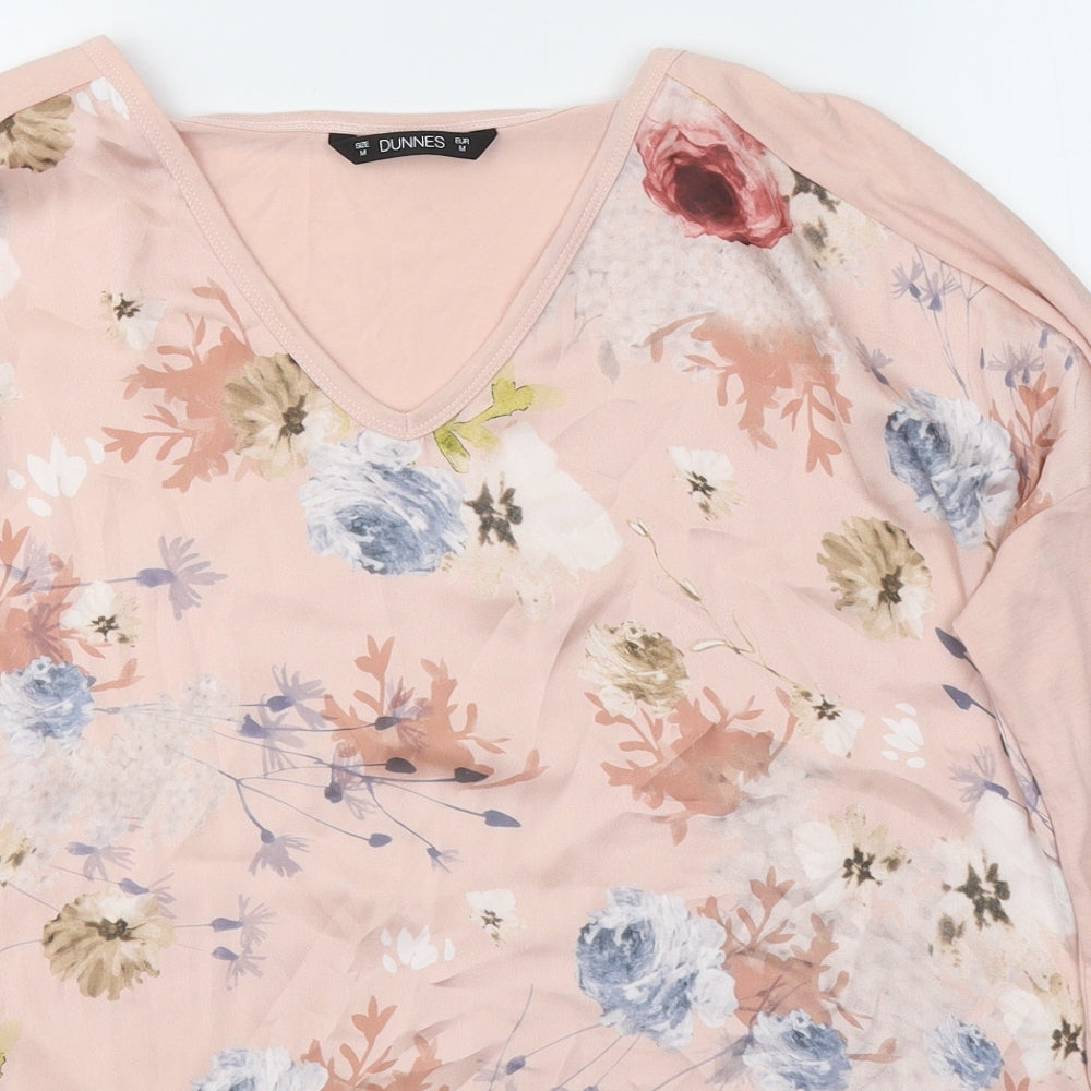 Womens UK Size M Dunnes Stores Pink Basic Blouse